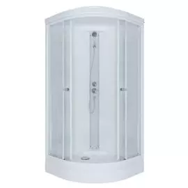 Душевая кабина Тритон Риф А3 90х90х221, без г/м, стекло грейс (шиншилла), низкий поддон, сифон