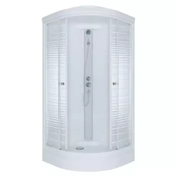 Душевая кабина Тритон Стандарт А3 100х100х216, без г/м, стекло полосы, низкий поддон, сифон