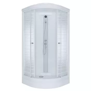 Душевая кабина Тритон Стандарт А3 90х90х216, без г/м, стекло полосы, низкий поддон, сифон