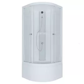 Душевая кабина Тритон Вирго 3 90х90х233 см стекло лен, душевой набор Эко