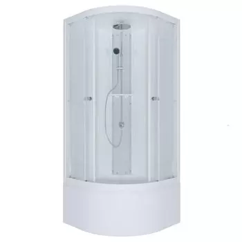 Душевая кабина Тритон Вирго 3 90х90х233 см стекло лен, душевой набор Стандарт