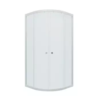 Душевая ширма Тритон Риф DK203_1 100х100х187.5, 1/4 круга, белый