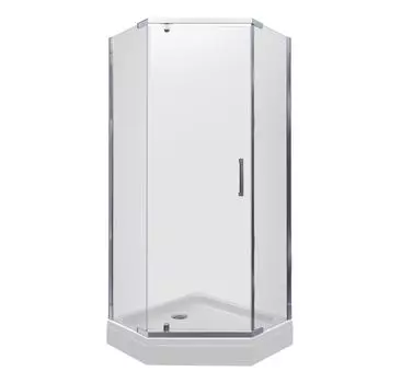 Душевой уголок Тритон Дека DK278 90х90, без г/м, поддон, стекло прозрачное, профиль хром