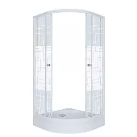 Душевой уголок Тритон Стандарт А1 90х90х193, без г/м, низкий поддон, стекла квадраты, проф.хром