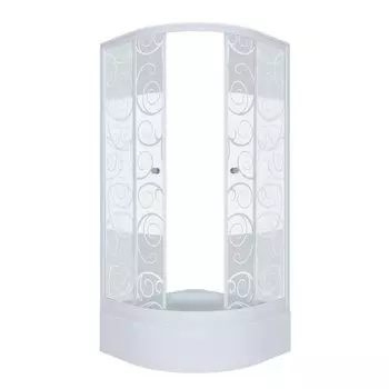 Душевой уголок Тритон Стандарт В1 100х100х206.5 см стёкла узоры