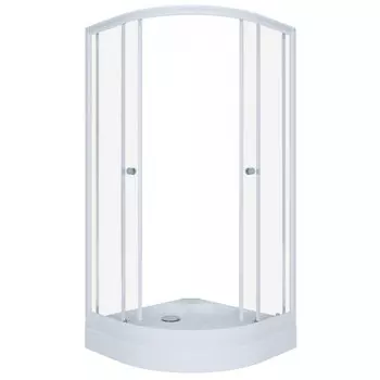 Душевой уголок Тритон Ультра А DK245 80х80х202, без г/м, низкий поддон, стекло прозрачное, проф.белый