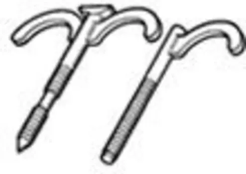 Крюк с дюбелем двойной REHAU