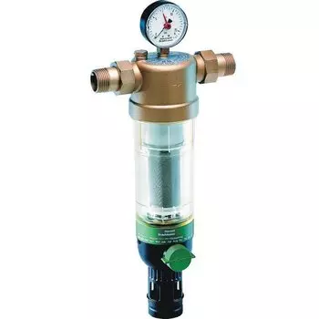 Фильтр 1.1/4" с обратной промывкой 16бар, t-40*C для холодной воды, ударопрочный пластик