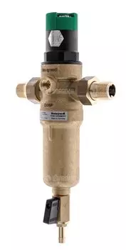 Фильтр 1/2" миниплюс с редуктором давления 25бар, t-70*C для горячей воды, латунь