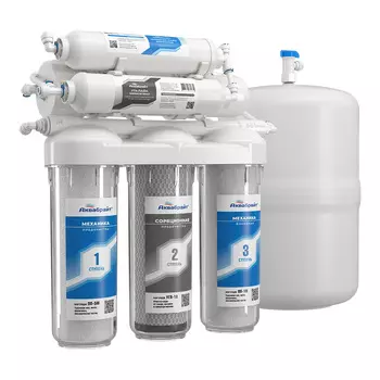 Фильтр бытовой Аквабрайт АБФ-ОСМО-5 обратный осмос 5-ти ступенчатый, бак12 л, керамический кран
