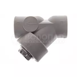 Фильтр косой полипропилен 32мм, серый