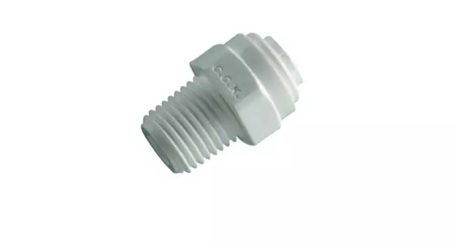 Фитинг прямой Гейзер 44243 1/4"-1/4" трубка-резьба