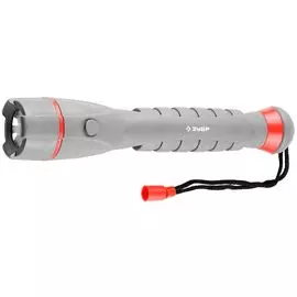 Фонарь Зубр Мастер 56225-8 ручной, обрезиненный 2-х компонентный корпус, 2 режима работы, 8 светодиодов, 3АА