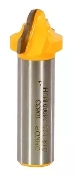 Фреза Энкор 10633 пазовая фасонная ф19х13 мм R4 мм хвостовик 12 мм