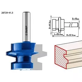 Фреза комбинированная Зубр Профессионал 28729-41.3 универсальная, 41,3x29мм, хвостовик 12мм