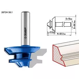 Фреза кромочная Зубр Профессионал 28724-38.1 для углового сращивания, 38.1x14 мм