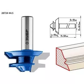Фреза кромочная Зубр Профессионал 28724-44.5 для углового сращивания, 44,5x21мм