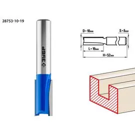 Фреза пазовая прямая Зубр Профессионал 28753-10-19 10x19мм, хвостовик 8мм