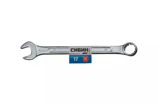 Гаечный ключ Сибин 27089-17 комбинированный 17 мм