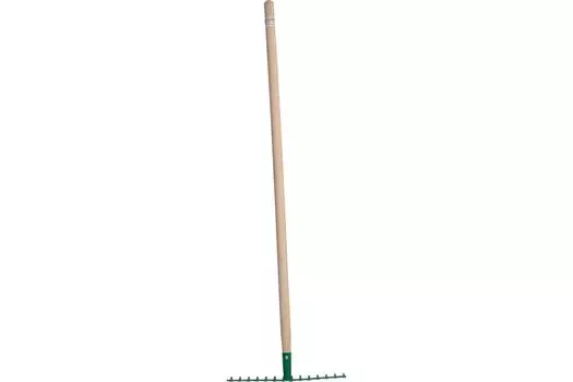 Грабли Росток 421901-14 355x80x1500 мм, 14 прямых зубьев, с деревянным