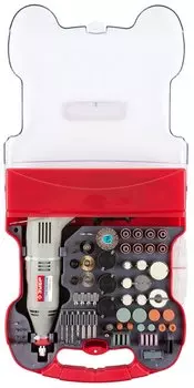 Гравер Зубр ЗГ-130ЭК H172 электрический с набором мини-насадок в кейсе, 172 предмета