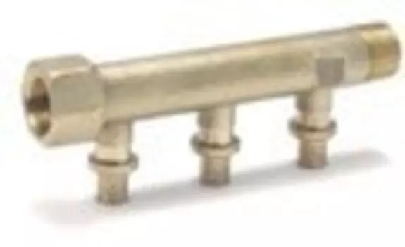 Гребенка распределительная на три трубы R/Rp 3/4"х16