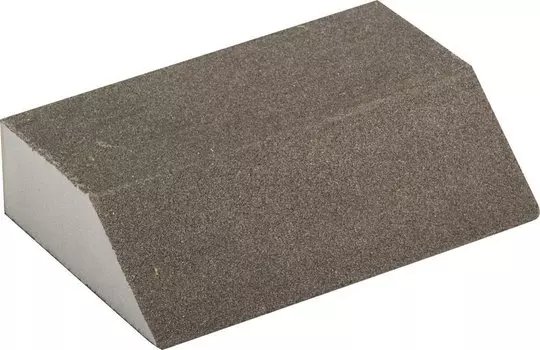 Губка шлифовальная Зубр 35613-180 100х68х42х26мм, Р180, четырехсторонняя