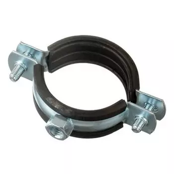 Хомут стальной 5" (135х143мм)М10 с гайкой