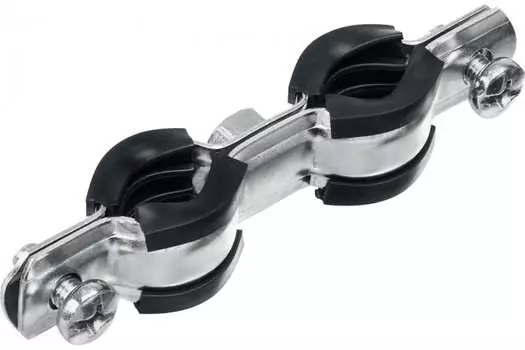 Хомут трубный Зубр 37890-15-19 двойной, 3/8?, 8 шт, оцинкованный