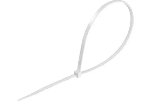 Хомуты-стяжки Сибин ХС-Б 3786-36-250 нейлоновые белые, 3.6 х 250 мм, 100 шт.