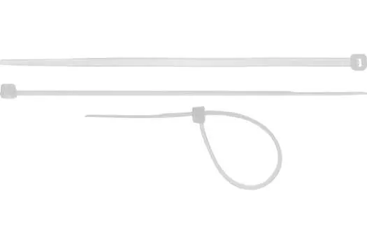 Хомуты-стяжки Сибин ХС-Б 3786-48-350 нейлоновые белые, 4.8 х 350 мм, 100 шт.