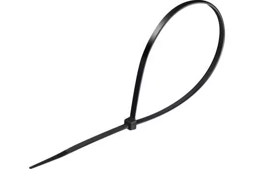 Хомуты-стяжки Сибин ХС-Ч 3788-48-350 нейлоновые черные, 4.8 х 350 мм, 100 шт.