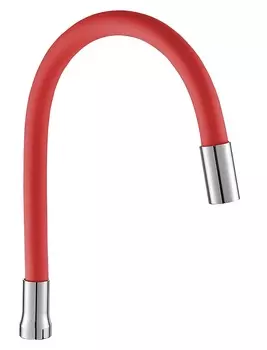 Излив Ростовская мануфактура E350A, гибкий, силиконовый, красный