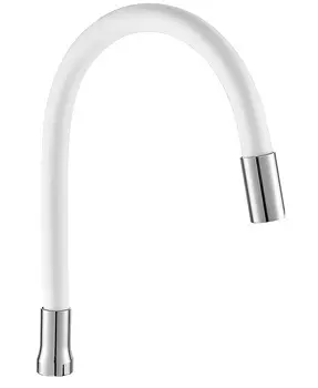 Излив Ростовская мануфактура E351A, гибкий, силиконовый, белый