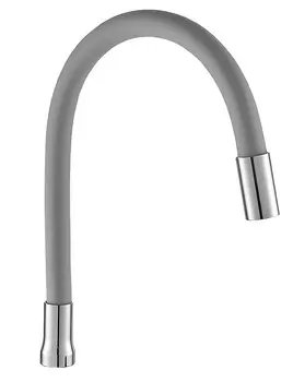 Излив Ростовская мануфактура E357A, гибкий, силиконовый, серый