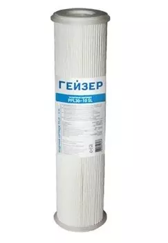 Картридж Гейзер 10SL, PPL, механический, 30мкм, гофрированный, ХВС
