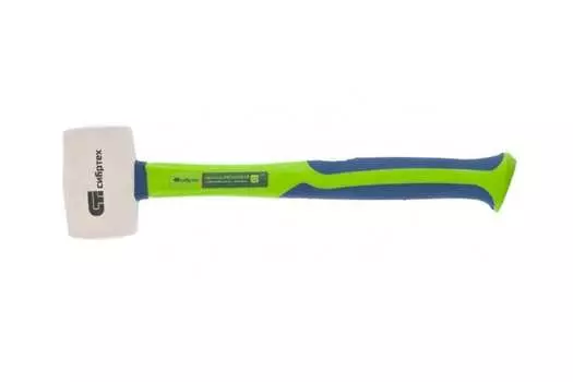 Киянка Сибртех 11167 450г белая резина фибергласовая рукоятка