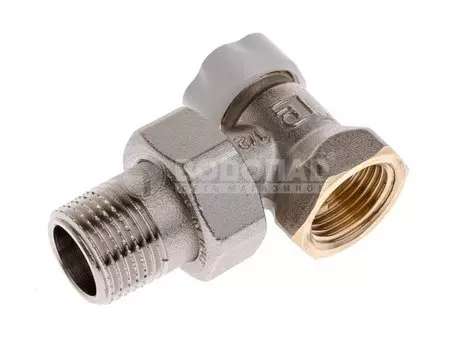 Клапан DS122 1/2" ВР-НР Т2 обратный, 10бар, t-120*С угловой для стальных труб, никель