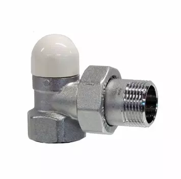 Клапан Te-Sa 101-05 3/4" ВР-НР обратный, угловой для стальных труб, 10бар, t-100*С, никель