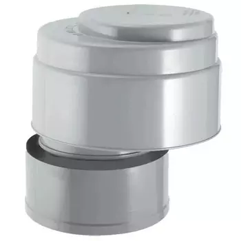 Клапан вакуумный D110мм, 29,2л/с, серый, эксцентрик