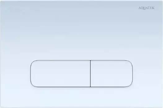 Кнопка смыва Акватек Evolution new KDI-0000013, прямоугольные клавиши, белая, пластик