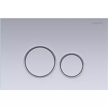 Кнопка смыва Акватек Evolution new KDI-0000019, круглые клавиши, хром матовый, пластик