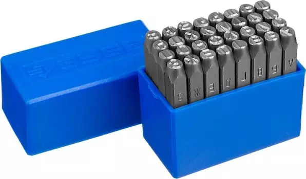 Клейма Зубр 21503-06_z01 буквенные кириллица, шрифт 6мм