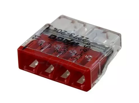 Клемма 4х(0,5х2,5мм) 4-х провод. для распред. короб. (без п)