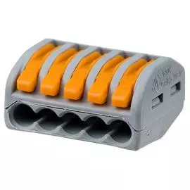 Клемма с рычажком 5х(0,08-4)