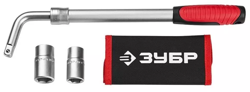 Ключ баллоный "Мастер" 27525-H4 телескопический, с торцовыми головками, 17/19мм, 21/23мм