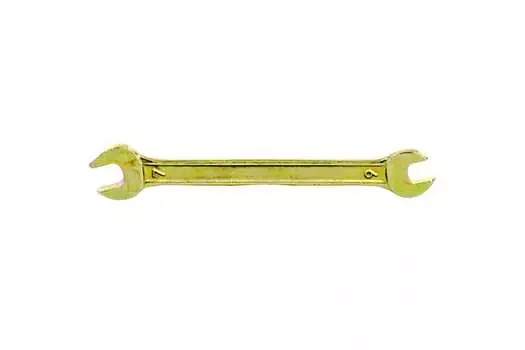 Ключ рожковый Сибртех 14301 6 х 7мм, желтый цинк
