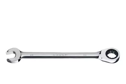 Ключ Зубр 27074-24 комбинированный гаечный трещоточный 24 мм,