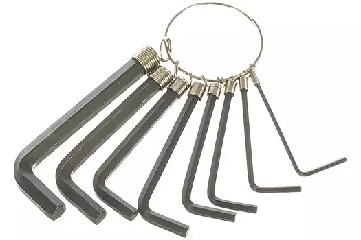 Ключи Курс 64171 шестигранные на кольце 8 шт. ( 1,5-6 мм )