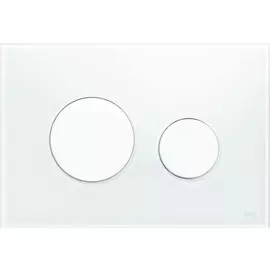 Кнопка смыва TECEloop 9 240 650, стекло белое, клавиша белая